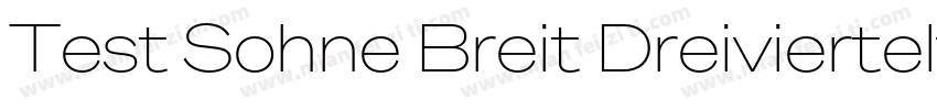 Test Sohne Breit Dreiviertelfett字体转换